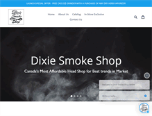 Tablet Screenshot of dixiesmokeshop.com